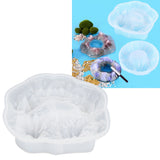 DIY Crystal Epoxy Mold Ashtray Silicone Mold for Mountain Landscape Home Table Ornaments60‑567 L
