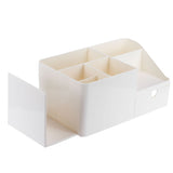 Drawer Type Desk Storage Box Book Stand Stationery Remote Control Holder for Home Desktop