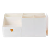 Drawer Type Desk Storage Box Book Stand Stationery Remote Control Holder for Home Desktop