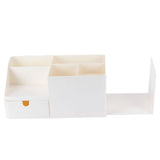 Drawer Type Desk Storage Box Book Stand Stationery Remote Control Holder for Home Desktop