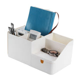Drawer Type Desk Storage Box Book Stand Stationery Remote Control Holder for Home Desktop