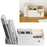 Drawer Type Desk Storage Box Book Stand Stationery Remote Control Holder for Home Desktop In Australia - Darrahopens