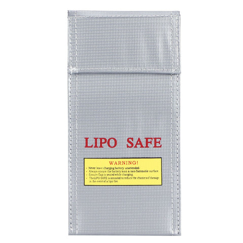 Lithium Ion Battery Safe Bag Fireproof Explosion Proof Storage Bag Protector 10x20cm In Australia - Darrahopens
