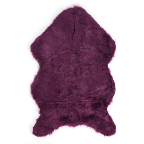 Faux Sheepskin Fur Rug Soft Carpet Area Rug for Bedroom Sofa Floor Living Room DecorPurple In Australia - Darrahopens