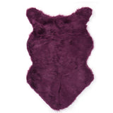 Faux Sheepskin Fur Rug Soft Carpet Area Rug for Bedroom Sofa Floor Living Room DecorPurple