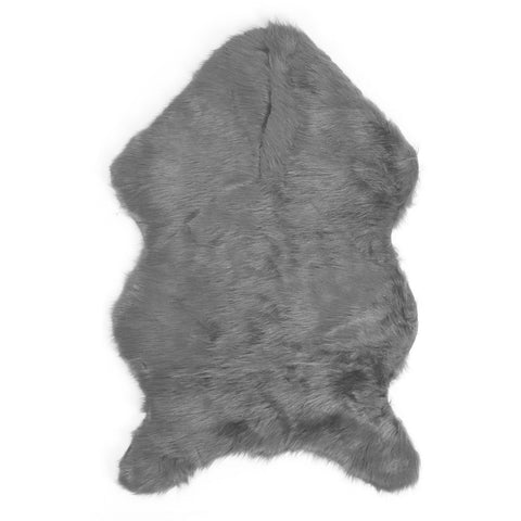 Faux Sheepskin Fur Rug Soft Carpet Area Rug for Bedroom Sofa Floor Living Room DecorGray In Australia - Darrahopens