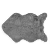 Faux Sheepskin Fur Rug Soft Carpet Area Rug for Bedroom Sofa Floor Living Room DecorGray