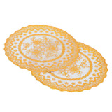 2PCS 20x20cm Table Mats Gold Placemats Coffee Cup Mat Coaster for Wedding Party SuppliesType 02 In Australia - Darrahopens