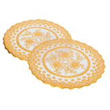 2PCS 20x20cm Table Mats Gold Placemats Coffee Cup Mat Coaster for Wedding Party SuppliesType 02 In Australia - Darrahopens