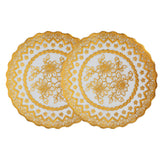 2PCS 20x20cm Table Mats Gold Placemats Coffee Cup Mat Coaster for Wedding Party SuppliesType 02 In Australia - Darrahopens
