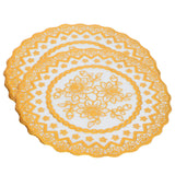 2PCS 20x20cm Table Mats Gold Placemats Coffee Cup Mat Coaster for Wedding Party SuppliesType 02