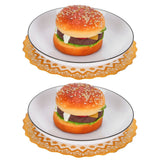 2PCS 20x20cm Table Mats Gold Placemats Coffee Cup Mat Coaster for Wedding Party SuppliesType 02 In Australia - Darrahopens
