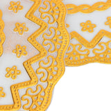 2PCS 20x20cm Table Mats Gold Placemats Coffee Cup Mat Coaster for Wedding Party SuppliesType 02