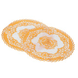 2PCS 20x20cm Table Mats Gold Placemats Coffee Cup Mat Coaster for Wedding Party SuppliesType 04