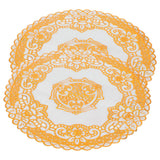 2PCS 20x20cm Table Mats Gold Placemats Coffee Cup Mat Coaster for Wedding Party SuppliesType 04
