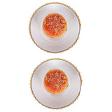 2PCS 20x20cm Table Mats Gold Placemats Coffee Cup Mat Coaster for Wedding Party SuppliesType 04
