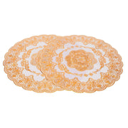 2PCS 30cmx30cm Table Mats Gold Dining Table Placemats for Wedding Party SuppliesStyle 01 In Australia - Darrahopens