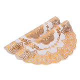 2PCS 30cmx30cm Table Mats Gold Dining Table Placemats for Wedding Party SuppliesStyle 01 In Australia - Darrahopens