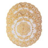 2PCS 30cmx30cm Table Mats Gold Dining Table Placemats for Wedding Party SuppliesStyle 01 In Australia - Darrahopens