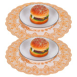2PCS 30cmx30cm Table Mats Gold Dining Table Placemats for Wedding Party SuppliesStyle 01 In Australia - Darrahopens