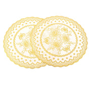 2PCS 30cmx30cm Table Mats Gold Dining Table Placemats for Wedding Party SuppliesStyle 03 In Australia - Darrahopens