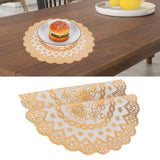 2PCS 30cmx30cm Table Mats Gold Dining Table Placemats for Wedding Party SuppliesStyle 03