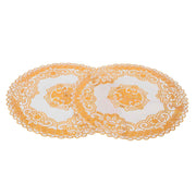 2PCS 30cmx30cm Table Mats Gold Dining Table Placemats for Wedding Party SuppliesStyle 04 In Australia - Darrahopens