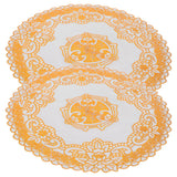 2PCS 30cmx30cm Table Mats Gold Dining Table Placemats for Wedding Party SuppliesStyle 04 In Australia - Darrahopens