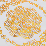 2PCS 38x38cm Table Mats PVC Gold Placemats Cup Mat Coaster for Wedding Party SuppliesRound 01