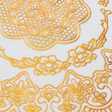 2PCS 38x38cm Table Mats PVC Gold Placemats Cup Mat Coaster for Wedding Party SuppliesRound 01