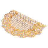 2PCS 38x38cm Table Mats PVC Gold Placemats Cup Mat Coaster for Wedding Party SuppliesRound 03 In Australia - Darrahopens