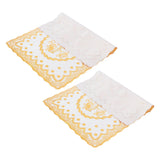 2PCS 30cmx45cm PVC Table Mat Gold Placemats Cup Coaster Pad Kitchen Wedding DecorationStyle 1 In Australia - Darrahopens