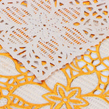 2PCS 30cmx45cm PVC Table Mat Gold Placemats Cup Coaster Pad Kitchen Wedding DecorationStyle 2