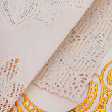 2PCS 30cmx45cm PVC Table Mat Gold Placemats Cup Coaster Pad Kitchen Wedding DecorationStyle 2