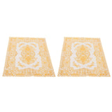 2PCS 30cmx45cm PVC Table Mat Gold Placemats Cup Coaster Pad Kitchen Wedding DecorationStyle 3 In Australia - Darrahopens