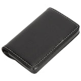 Business Name Card Case PU Leather Holder Organizer Gifts for Traveling BusinessBlack 033#