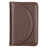 Business Name Card Case PU Leather Holder Organizer Gifts for Traveling BusinessCoffee 033#