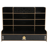 Wooden Storage Box Innovative Desktop Pen Holder Container Stationery Rack OrganizerBlack In Australia - Darrahopens