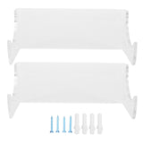 2Pcs Wall Shelf Skateboard Hanger Display Storage Rack Snowboard Organizer SuppliesTransparent In Australia - Darrahopens