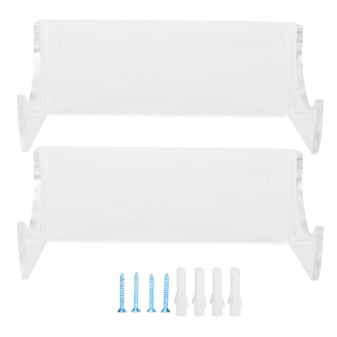 2Pcs Wall Shelf Skateboard Hanger Display Storage Rack Snowboard Organizer SuppliesTransparent In Australia - Darrahopens