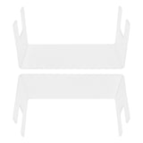 2Pcs Acrylic Display Rack Transparent Toys Dolls Jewelry Stand Shelf for Bedroom
