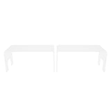 2Pcs Acrylic Display Rack Transparent Toys Dolls Jewelry Stand Shelf for Bedroom