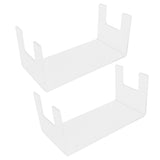 2Pcs Acrylic Display Rack Transparent Toys Dolls Jewelry Stand Shelf for Bedroom