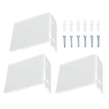 3PCS Clear Acrylic Display Rack Wall Mounted Floating Shelf for Home Toys Potted Plant Doll
