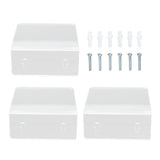 3PCS Clear Acrylic Display Rack Wall Mounted Floating Shelf for Home Toys Potted Plant Doll