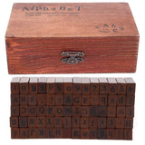 70Pcs/Set Stamps Kit Vintage Wood Alphabet Letter Number Stampers for DIY Scrapbook In Australia - Darrahopens