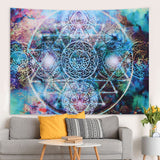 Polyester Tapestry Abstract Geometry Pattern Wall Hanging Blanket Art Home Decoration200x150cm