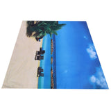 Wall Tapestry Beach Scenery Background Art Decoration for Home Living Room Bedroom150x130cm