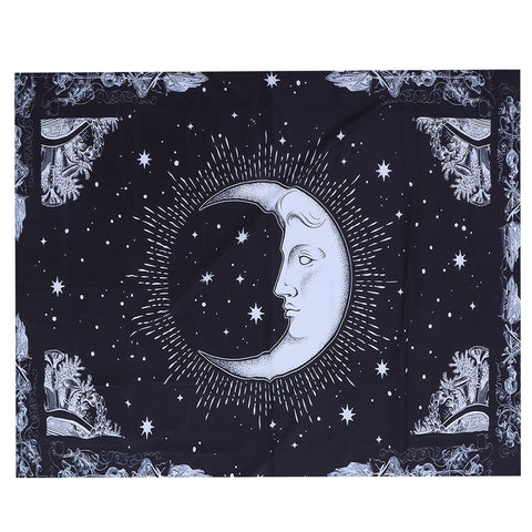 Wall Hanging Tapestry MoonPattern Background Decoration for Living Room Bedroom(150x130cm ) In Australia - Darrahopens