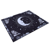 Wall Hanging Tapestry MoonPattern Background Decoration for Living Room Bedroom(150x130cm )